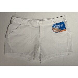 Columbia SunShade UPF 50 5" Omni Board Swim Shorts Women Plus 20W White New
